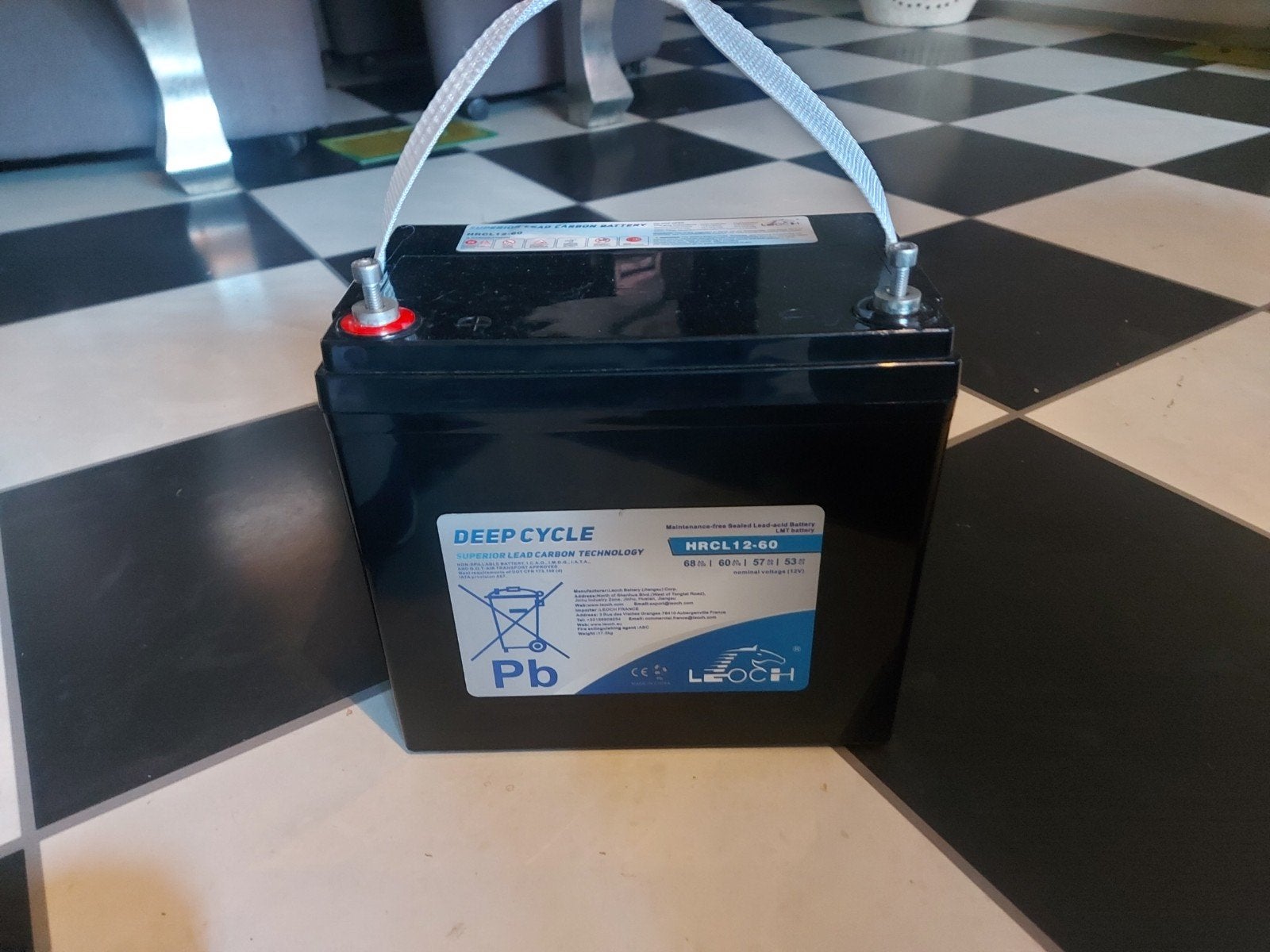 Deep Cycle Loodaccu HRCL12-60 12V 60Ah, Ophalen of Verzenden, Gebruikt, Universele onderdelen