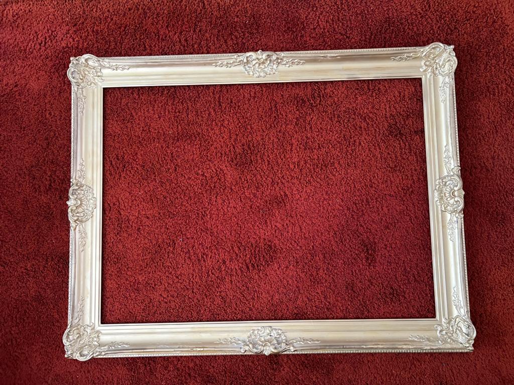 Gouden schilderijlijst 134cm bij 104cm, Ophalen, Hout, 125 cm of meer, 75 cm of meer