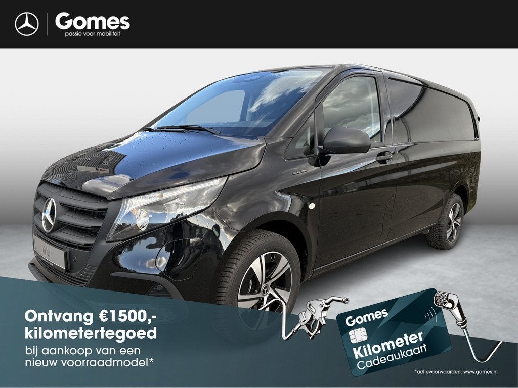 Mercedes-Benz eVito eVito 112 L2 60 kWh Mercedes-Benz eVito, Stof, 116 pk, Zwart, Mercedes-Benz