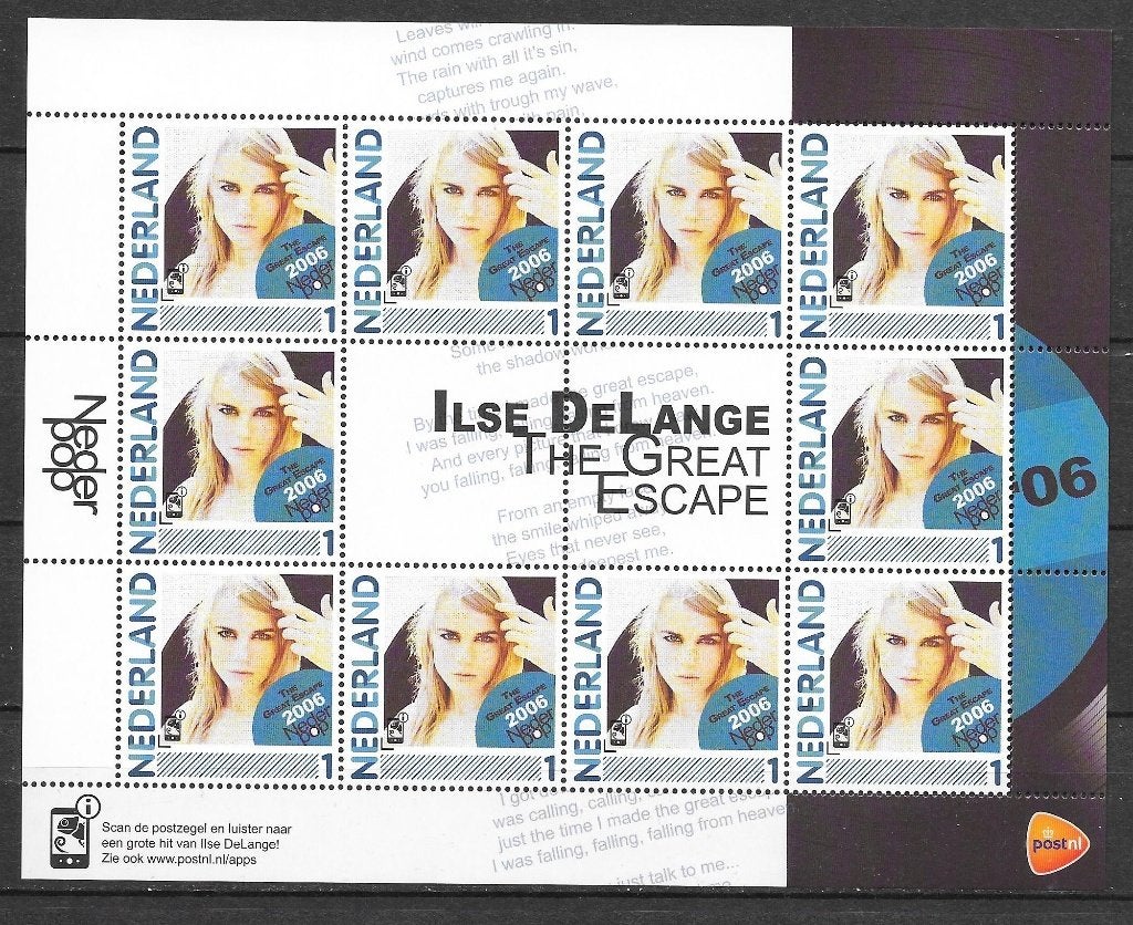 Persoonlijk vel 12 postfris, Ophalen of Verzenden