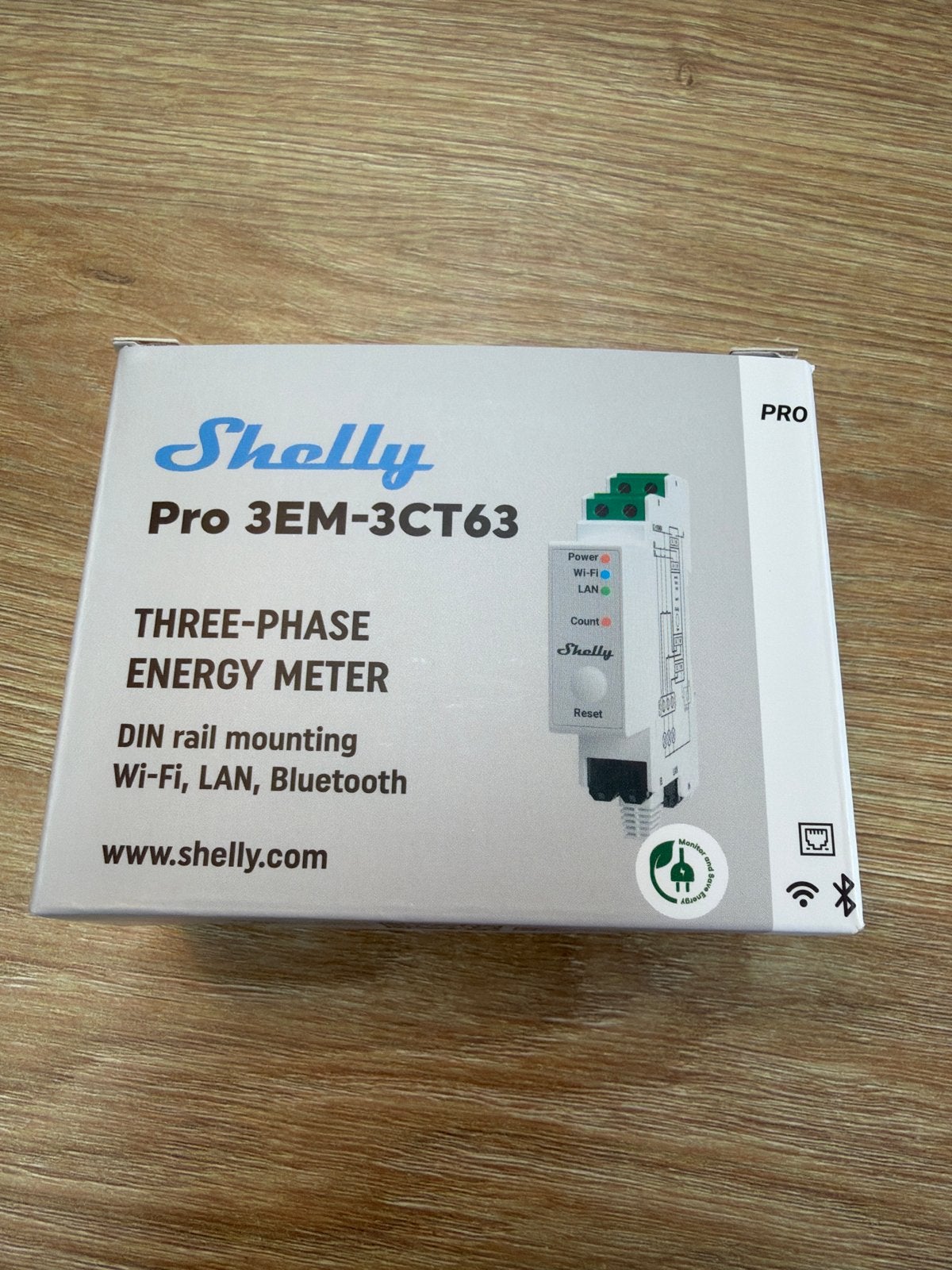 Shelly Pro 3EM-3CT63 Energiemeter - Nieuw in doos, Ophalen of Verzenden, Nieuw