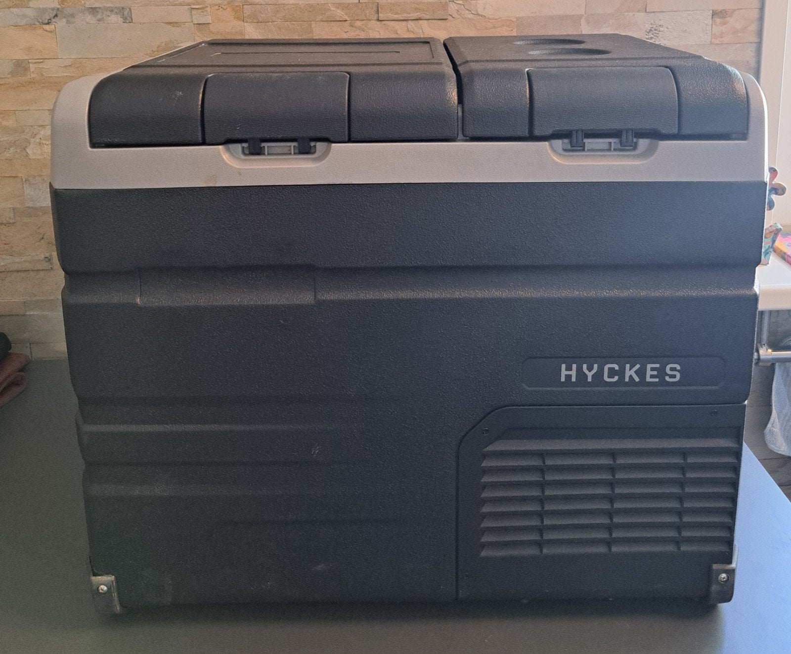 Hyckes Hycooler Dual 50 Compressor Koel/Vriesbox 50L, Caravans en Kamperen, Ophalen, Zo goed als nieuw, Koelbox, Compressor