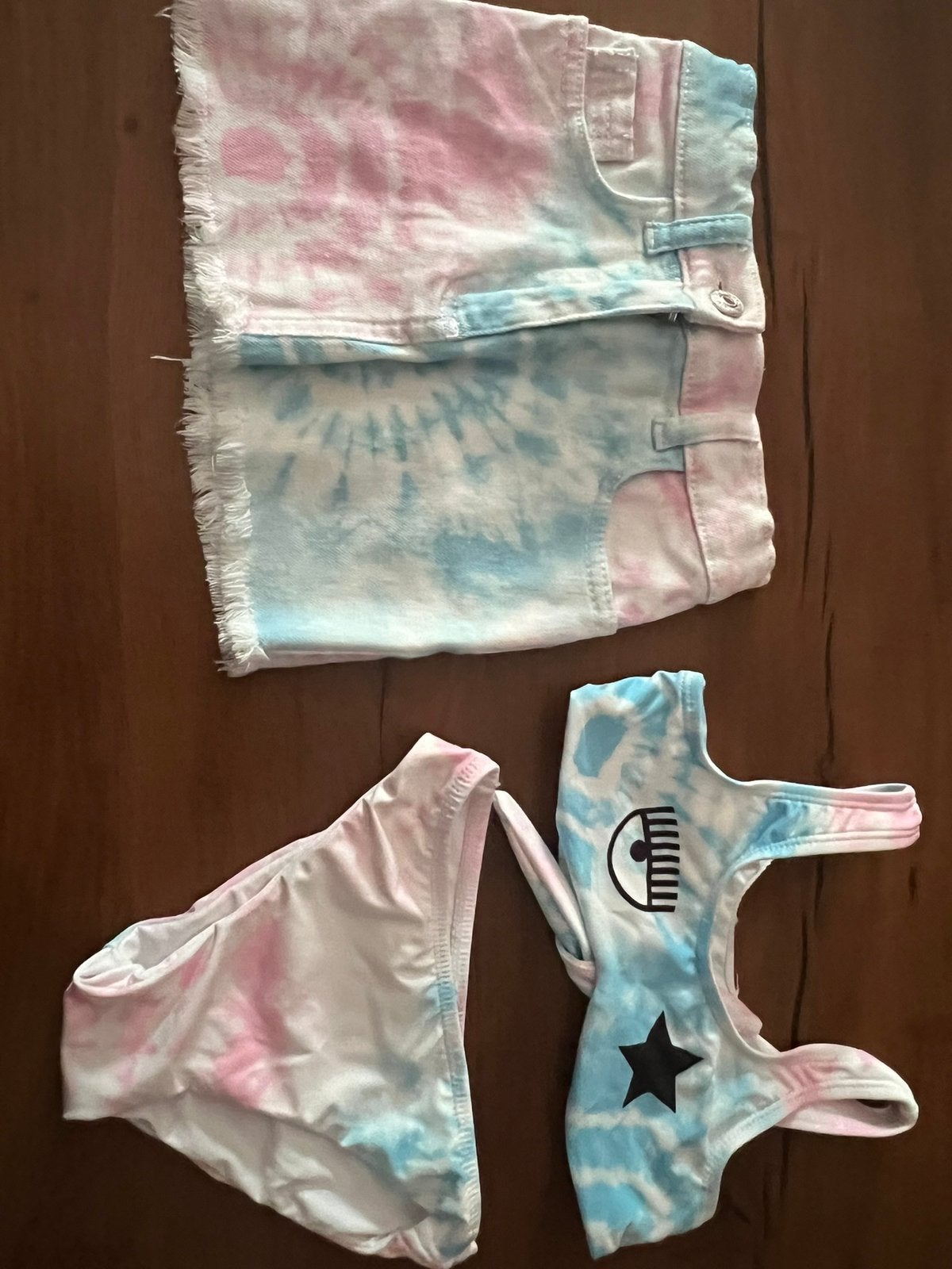 CHIARA FERRAGNI bikini en rokje 110 origineel zgan, Bikiniset, Meisje, Ophalen of Verzenden, Zo goed als nieuw