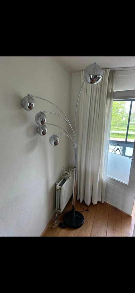 Booglamp met 5 buigbare armen, Huis en Inrichting, Ophalen of Verzenden, Gebruikt, Overige materialen, 200 cm of meer