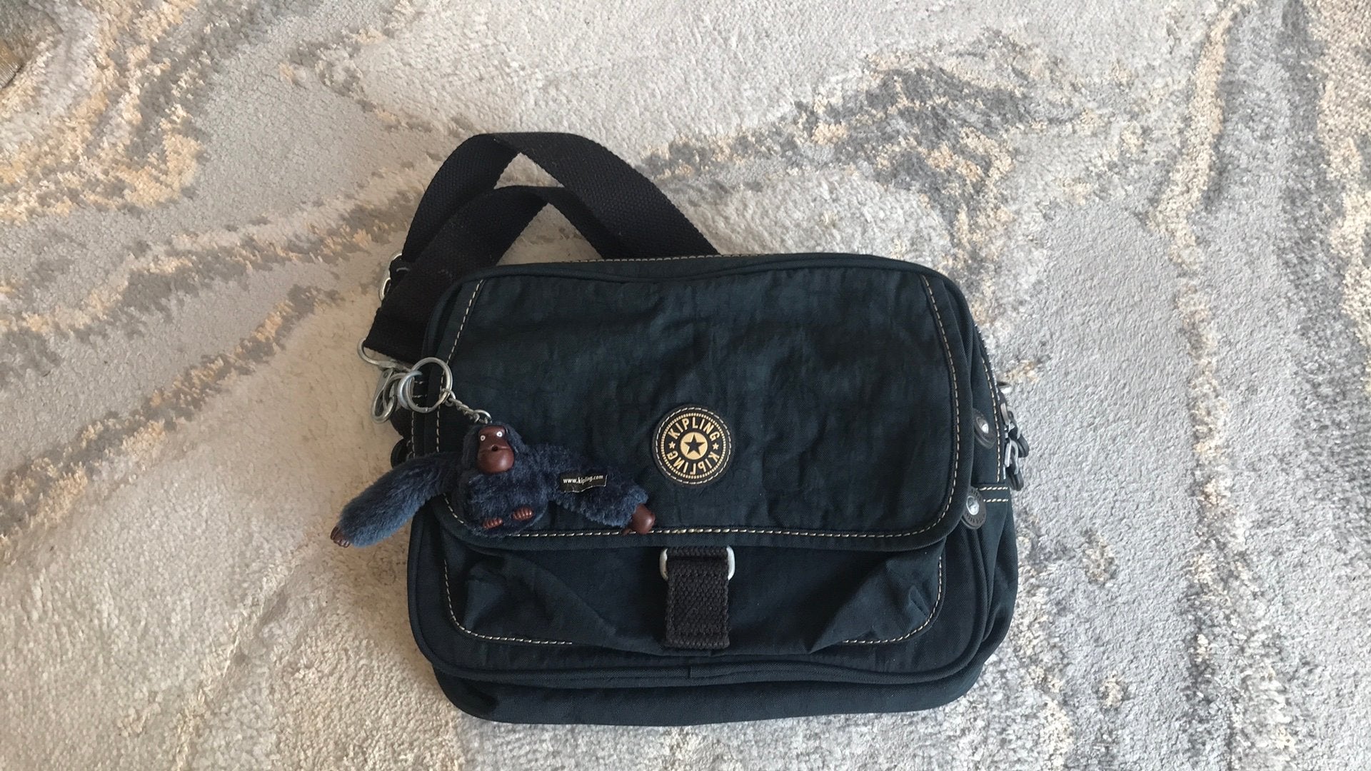Kipling donkerblauw schoudertas, Ophalen, Zo goed als nieuw, Blauw, Kipling