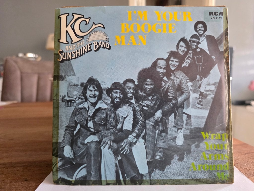 7" Single KC & The Sunshine Band - I'm Your Boogie Man / Wra, Gebruikt, 7 inch, Ophalen of Verzenden, Pop