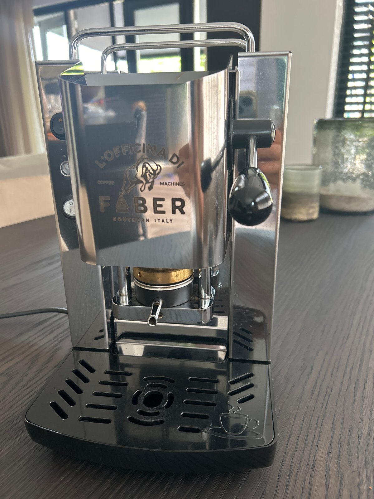 Faber L'officina di coffee machine - Zo goed als nieuw, Witgoed en Apparatuur, Ophalen, Koffiemachine, Zo goed als nieuw, 1 kopje