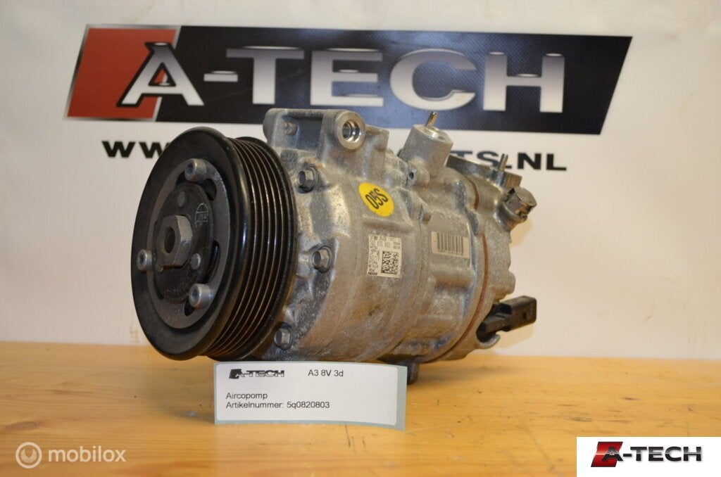Aircopomp Audi A3 8V Ambiente ('12-'17) 5q0820803, Gebruikt, Volkswagen, Ophalen of Verzenden