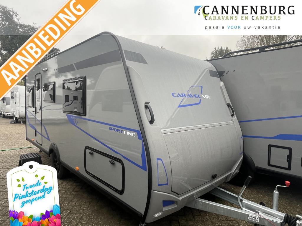 Caravelair Sport Line 480 vloer + ringverwarming, Caravans en Kamperen, Caravans, Standaardzit, Schokbreker, Bedrijf, Caravelair
