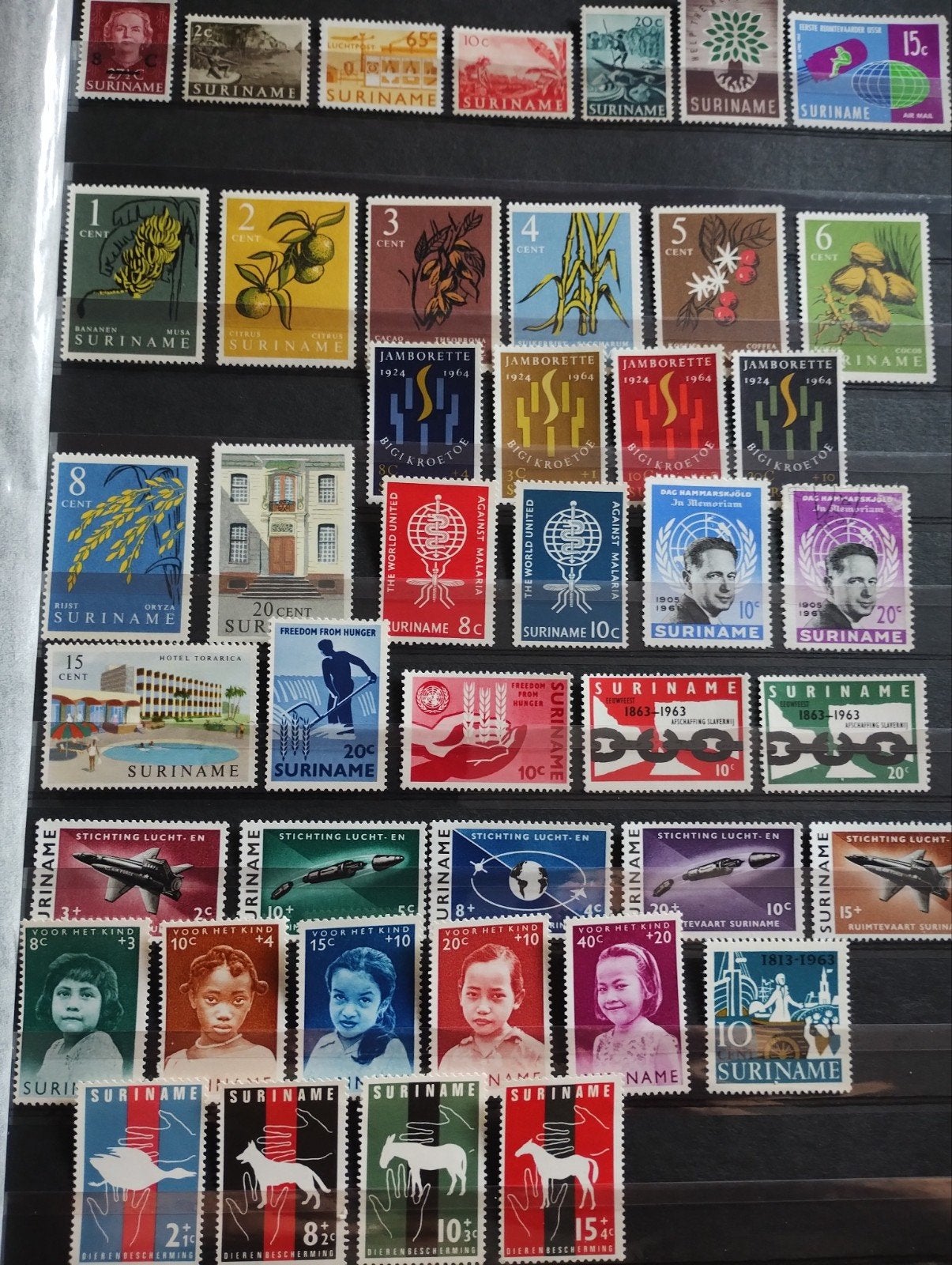 Hele serie postzegels uit Suriname postfris., Ophalen of Verzenden, DDR