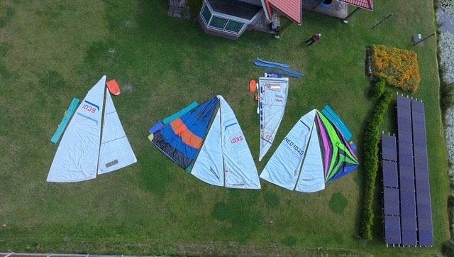 zeilboot Efsix wedstrijd uitvoering met meetbrief, Watersport en Boten, Ophalen, Gebruikt, Polyester, 6 m