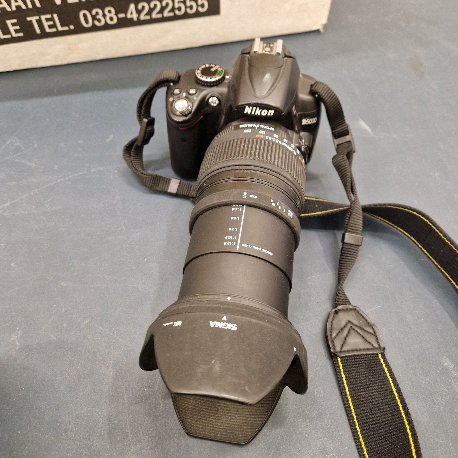 Nikon D5000 spiegelreflexcamera met Sigma lens, Ophalen, Gebruikt, Spiegelreflex, Nikon