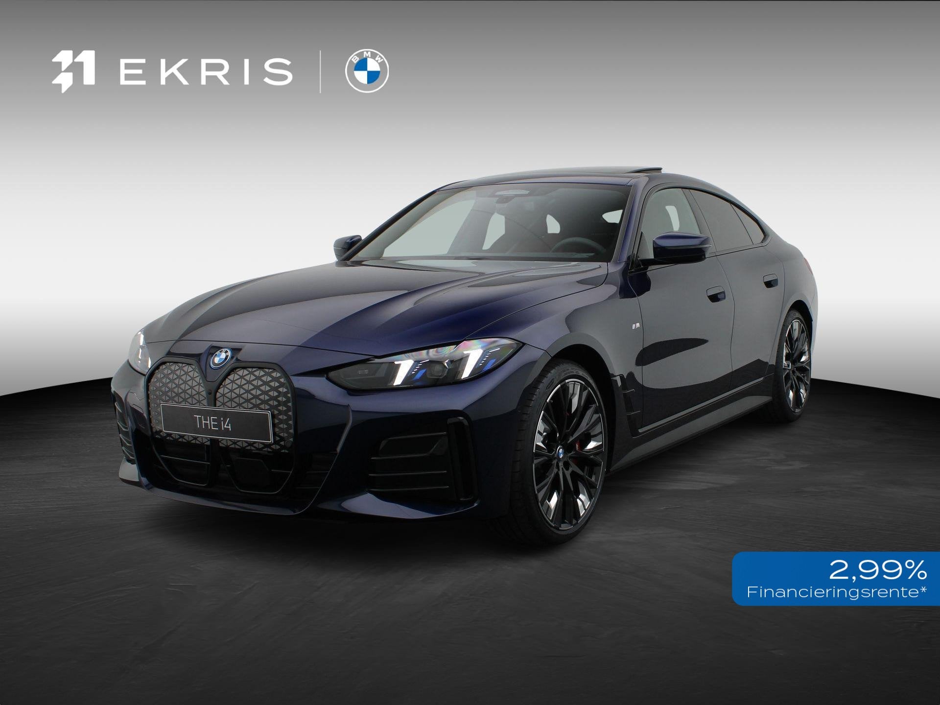 BMW i4 eDrive35 | M Sportpakket Pro | Elektrisch verstelbare, Auto's, Met garantie (alle), Blauw, 420 min, 1975 kg