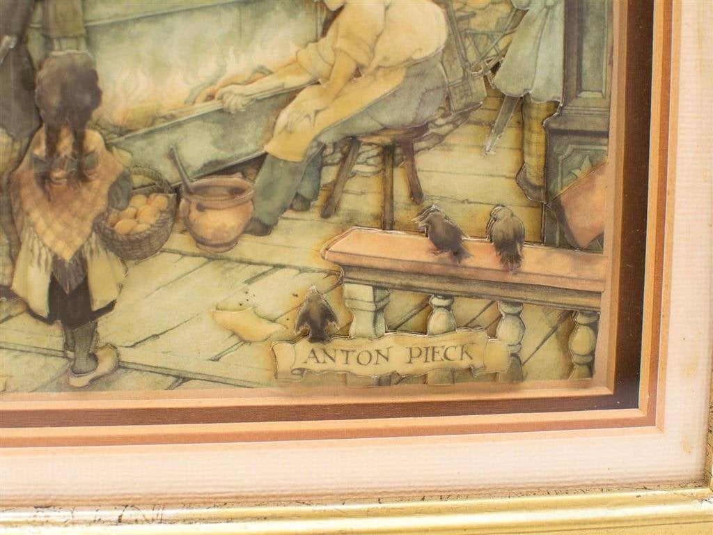anton pieck schilderij 26539, Verzamelen, Ophalen of Verzenden, Voor 1940, Gebruikt, Overige onderwerpen
