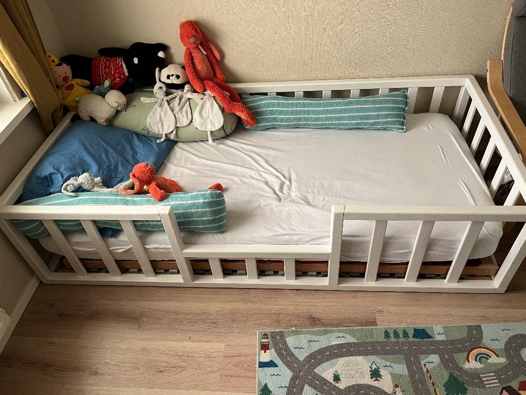 Vloerbed - montessori bed - op maat gemaakt, Ophalen of Verzenden, Nieuw, 180 cm of meer, 85 tot 100 cm