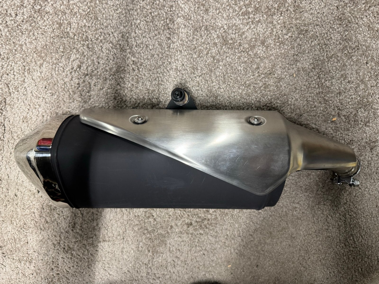 Zo goed als nieuwe uitlaatdemper voor Suzuki SV 650, Motoren, Ophalen, Nieuw