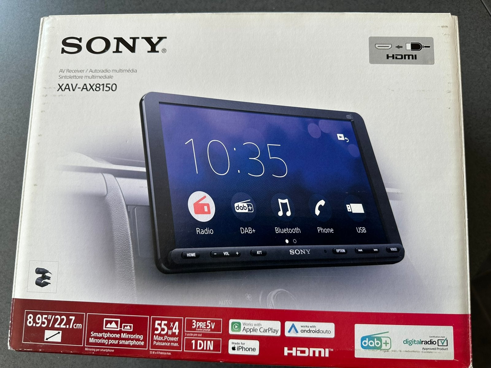 Sony XAV-AX8150 Apple carplay / Androidauto  Camper, Ophalen of Verzenden, Zo goed als nieuw