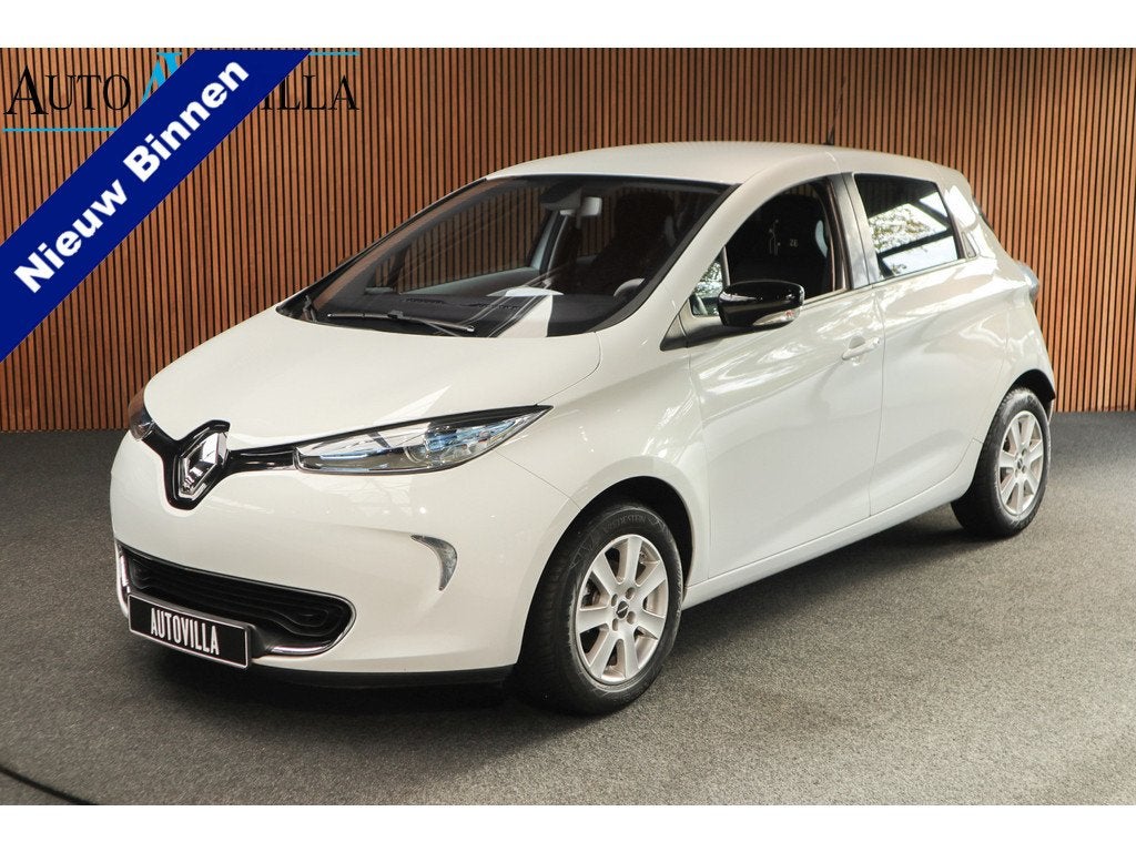 Renault ZOE Q210 Life 22 Quickcharge Navi LM velgen Climate, Stof, Gebruikt, Zwart, Wit