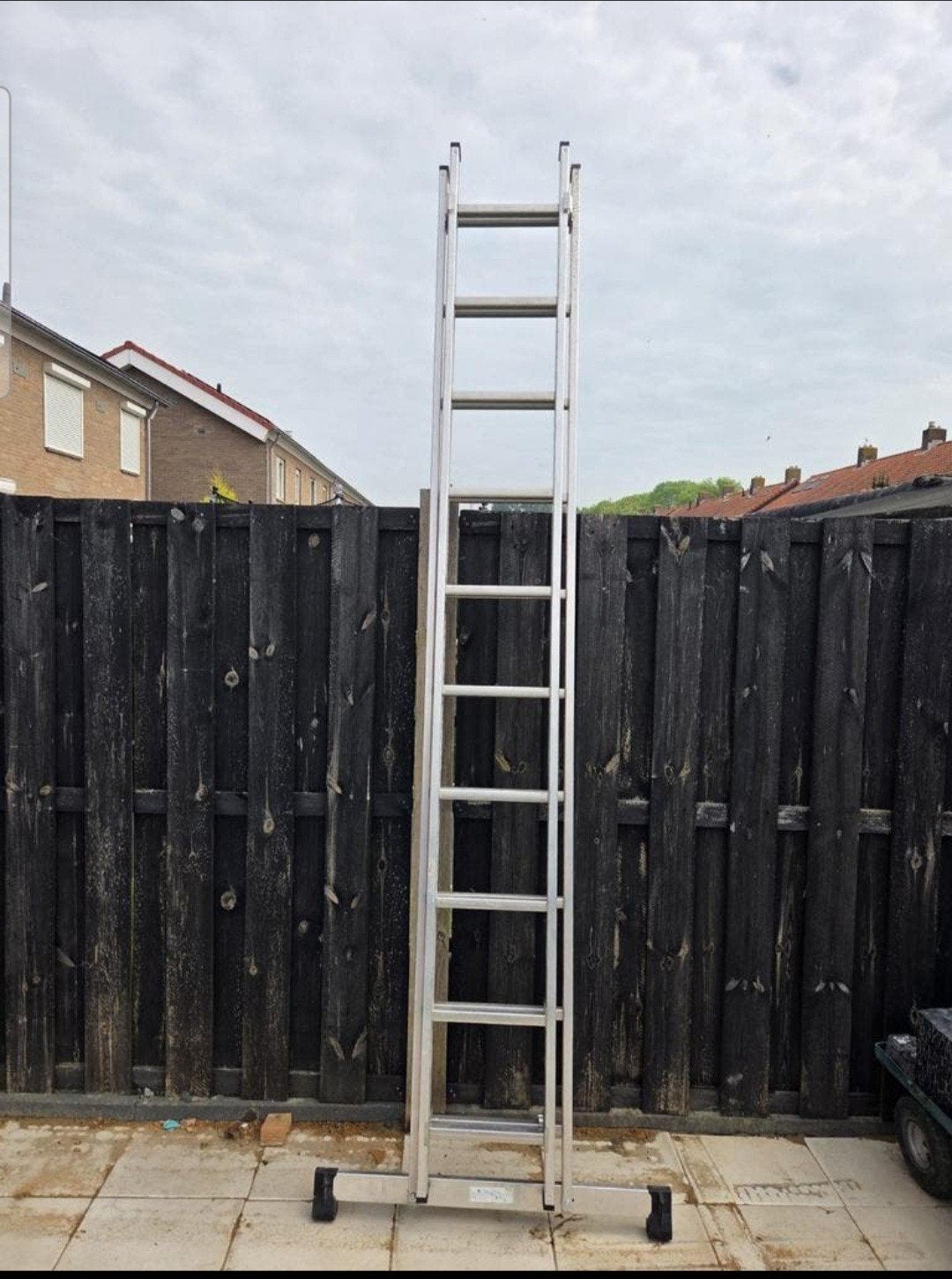 Tubesca Pronor uitschuifbare ladder - 2x10 sporten, Ophalen
