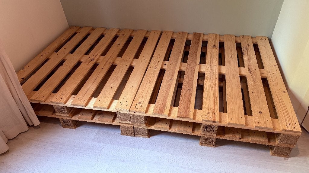 Gratis pallets, Ophalen, Zo goed als nieuw, 50 mm of meer, Pallet
