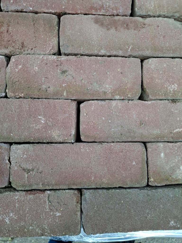 Gebakken dikformaat rood op pallets 30m2, Tuin en Terras, Ophalen, Gebruikt, Keramiek, Klinkers