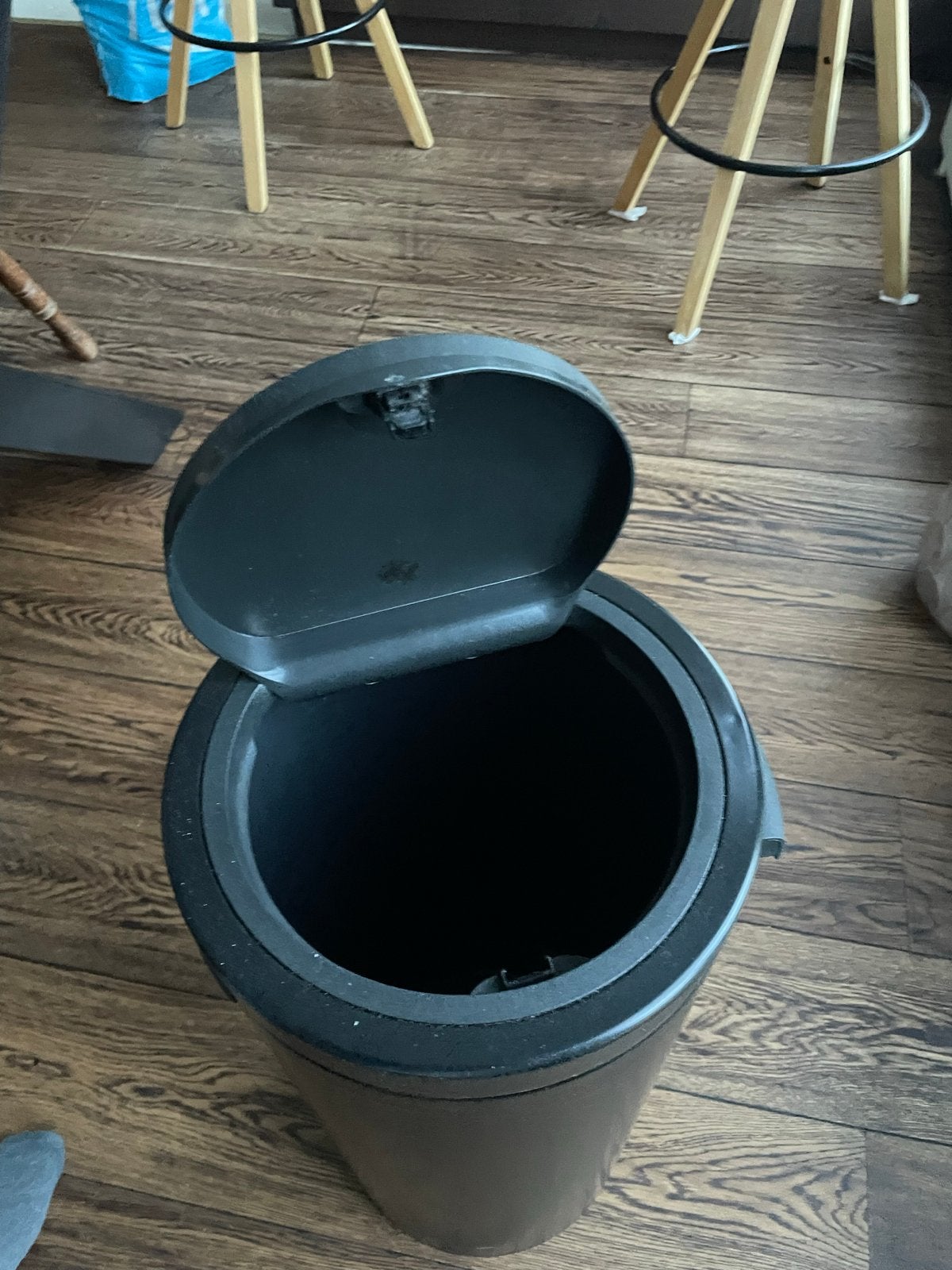 Zwarte Brabantia prullenbak, Huis en Inrichting, Woonaccessoires | Prullenbakken, Ophalen, Gebruikt, 30 tot 40 liter, Metaal