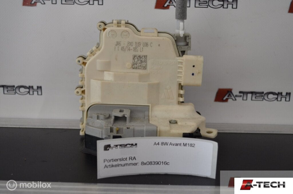 Portierslot rechtsachter Audi A4 Avant B9 15-18 8x0839016c, Auto-onderdelen, Audi, Gebruikt, Audi, Ophalen of Verzenden