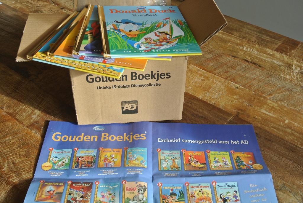 Disney Collectie NIEUW in doos Gouden Boekjes 1t/m 15, Ophalen of Verzenden, Nieuw, Sprookjes