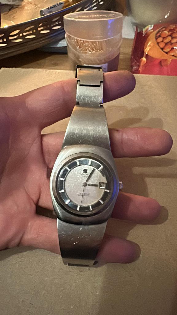 Vintage Tissot Seastar Seven Herenhorloge, Overige merken, Gebruikt, Staal, Polshorloge