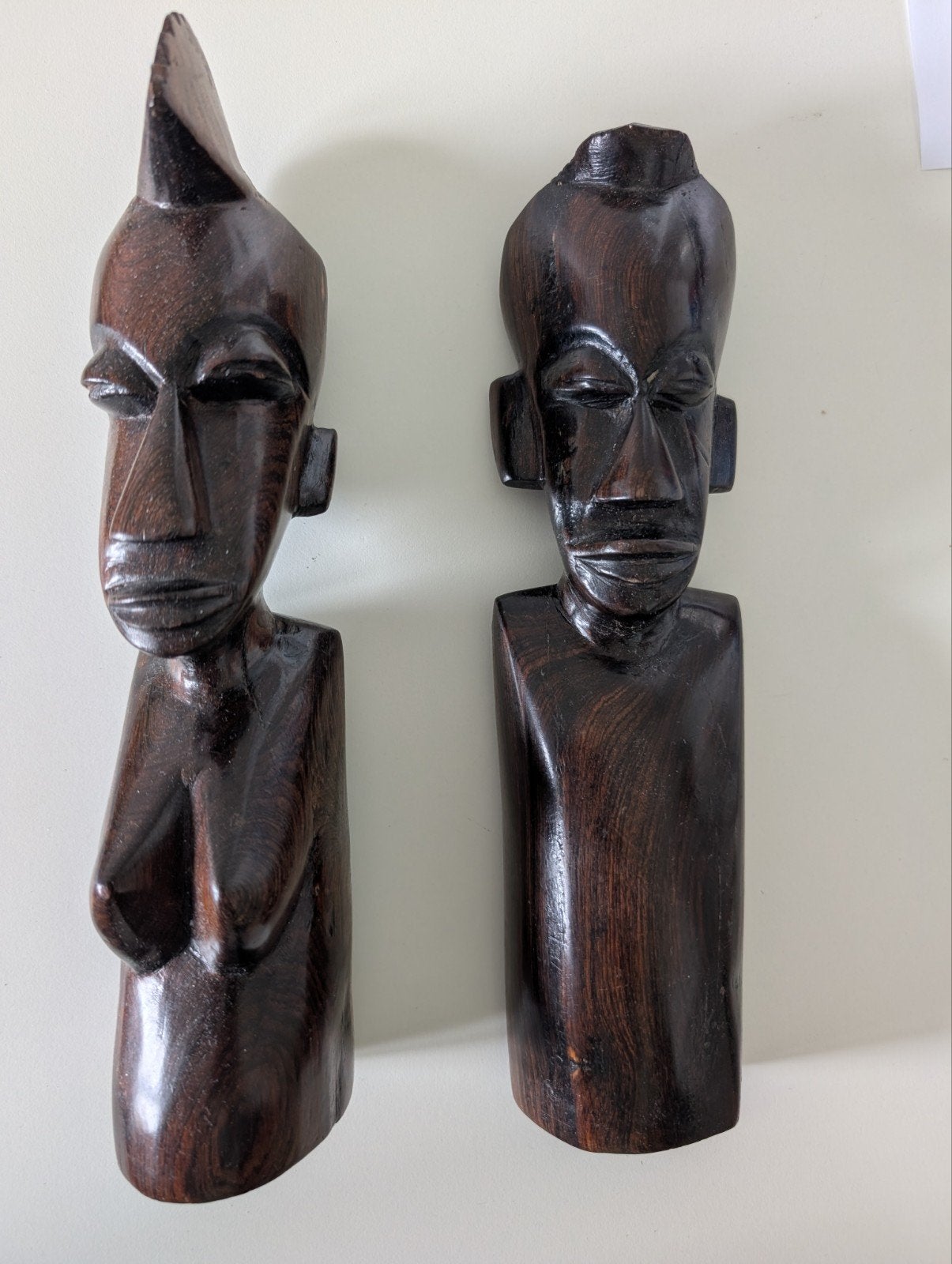 Afrikaanse houten beelden, Antiek en Kunst, Hout, Bruin, Afrika, Ophalen of Verzenden
