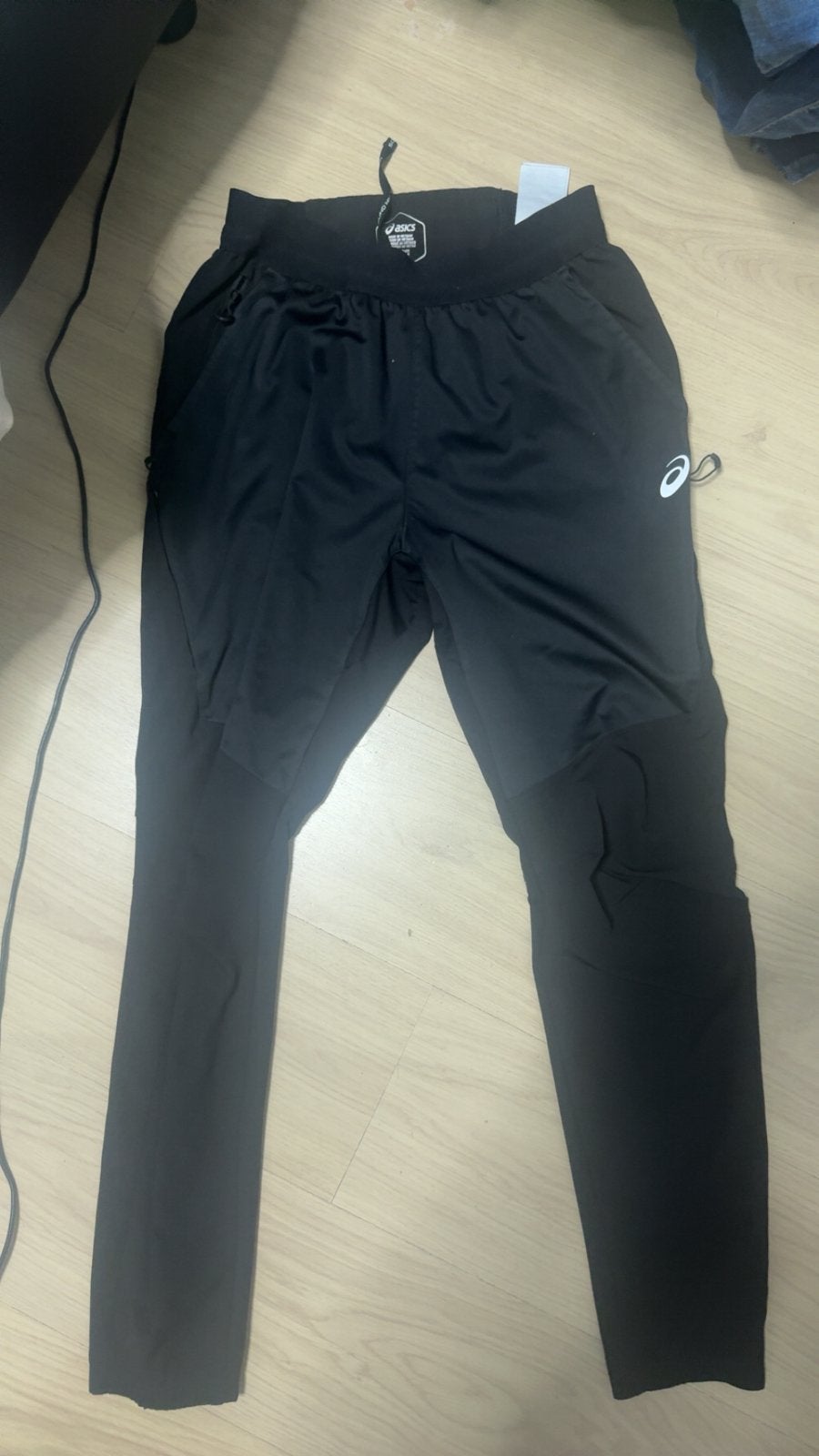 Asics broek, Kleding | Heren, Fitness, Zwart, Ophalen of Verzenden, Zo goed als nieuw
