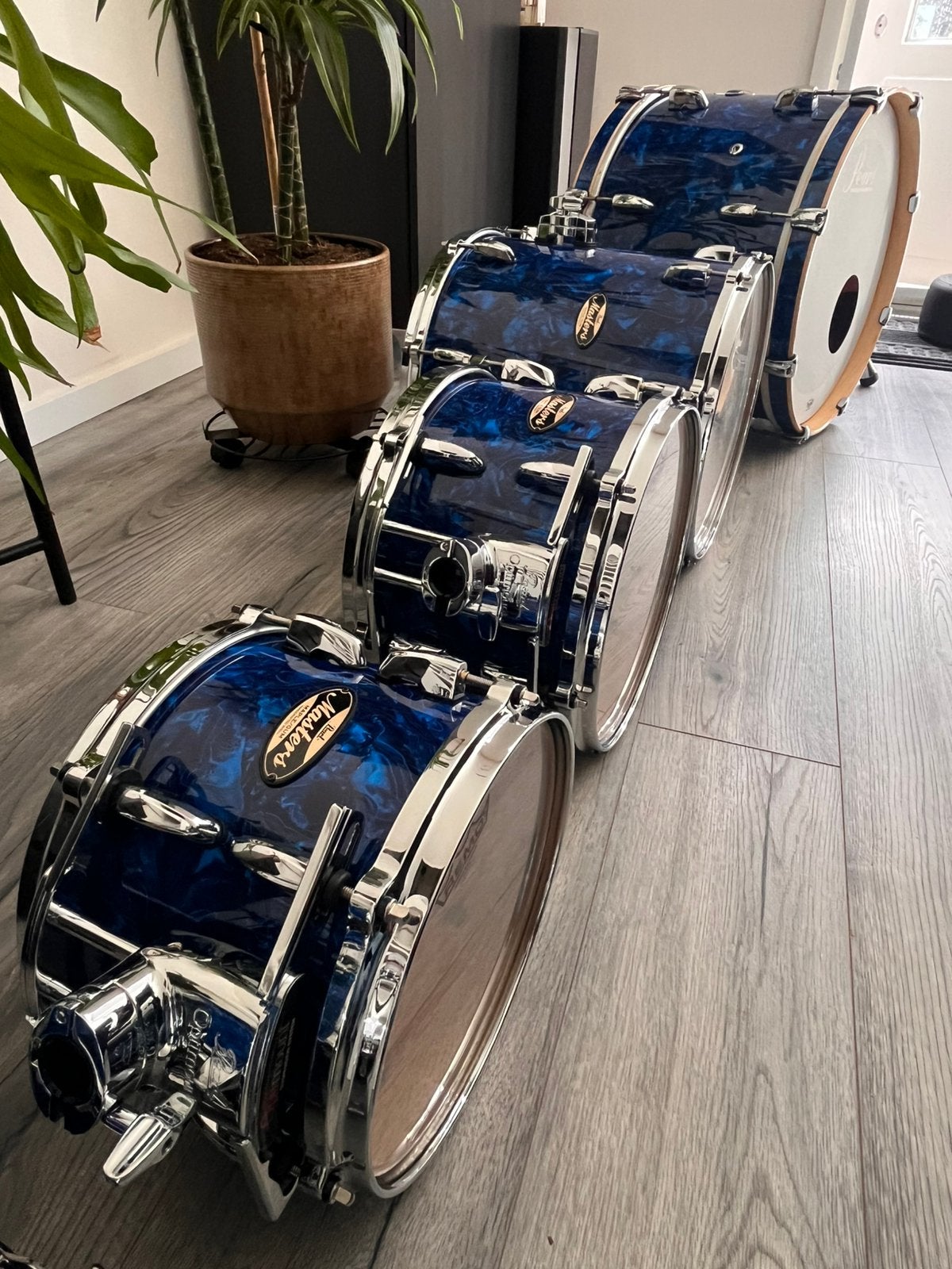 Supermooie Pearl Master Maple Gum NIEUWSTAAT prijsverlaging!, Ophalen, Zo goed als nieuw, Pearl