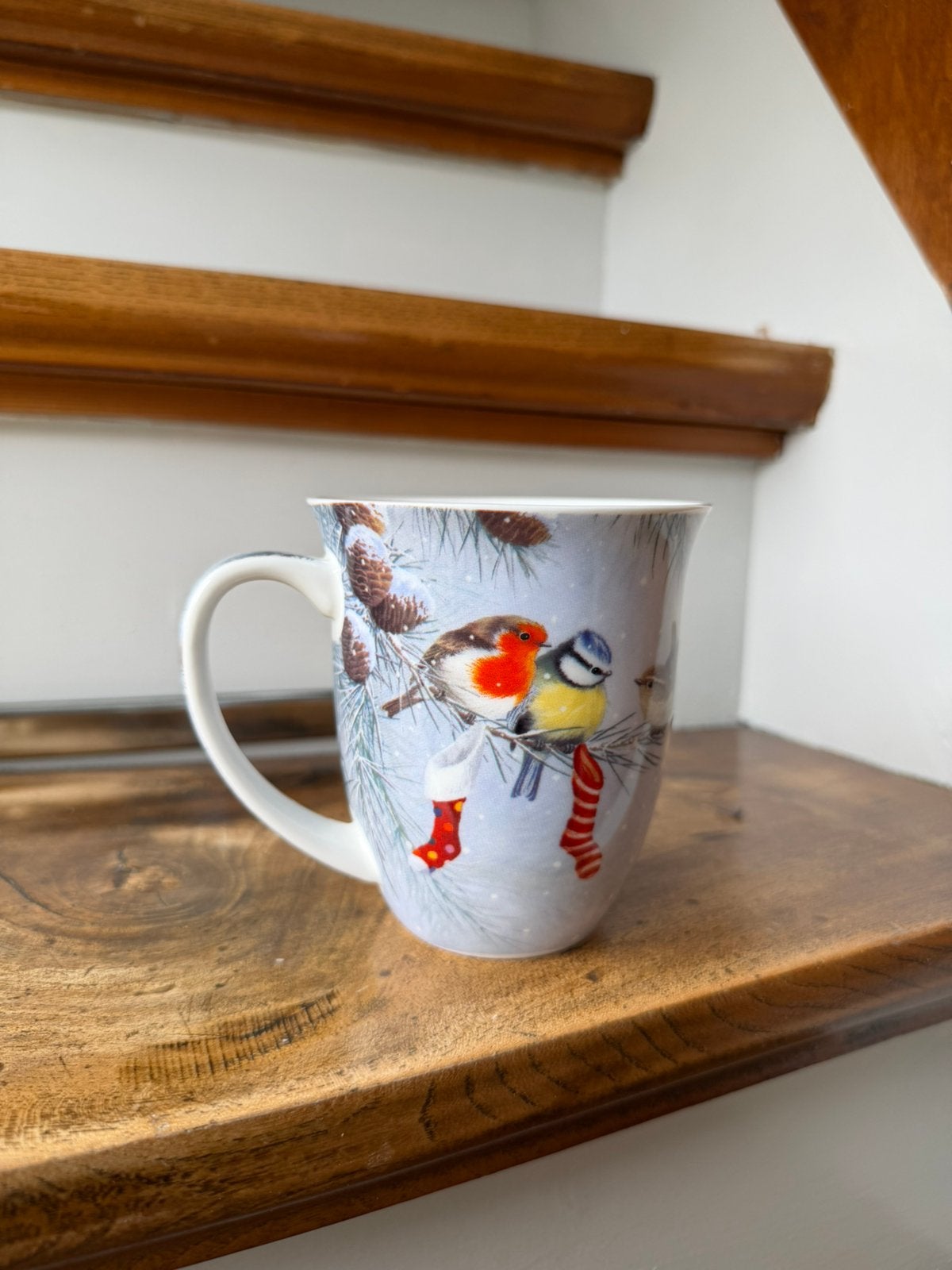 Kerstmok ambiente porselein, Ophalen of Verzenden, Zo goed als nieuw