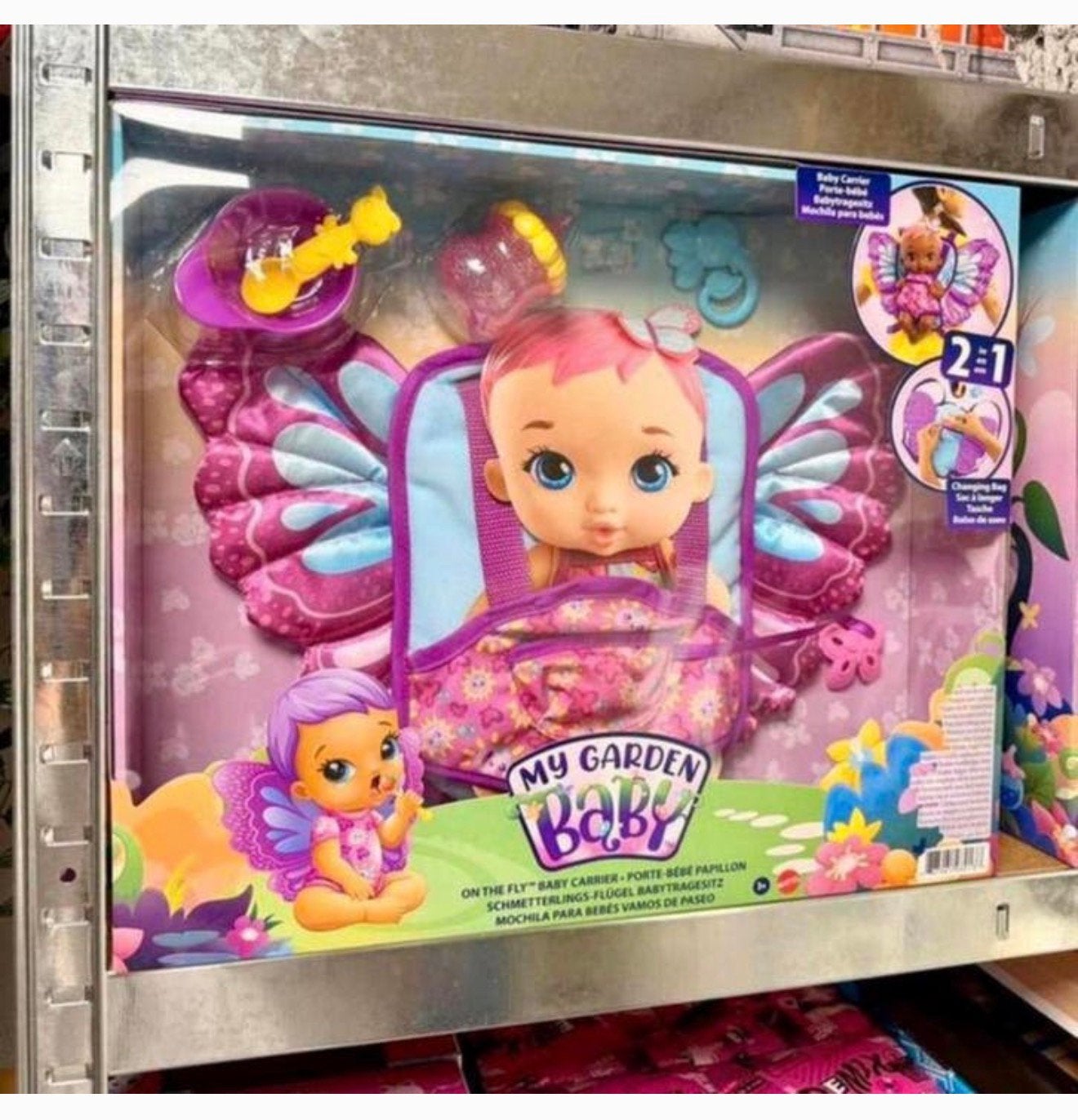 Mattel My Garden Baby Vlindervleugel draagzak luiertas tas, Nieuw, Ophalen of Verzenden, H, H