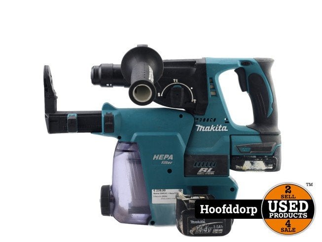 Makita DHR243 + Hepa Filter + 2 Accu's (2024), Makita, Zo goed als nieuw, Support@makita.com, Makita Corporation, 3-11-8, Sumiyoshi-cho, 
Anjo, Aichi 446-8502
Japan