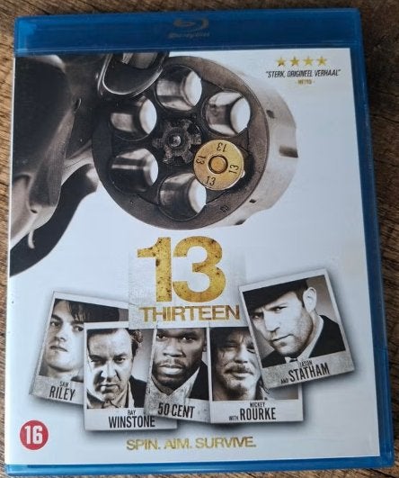 blu-ray 13 thirteen, Cd's en Dvd's, Blu-ray, Zo goed als nieuw, Actie, Blu-ray, Ophalen of Verzenden