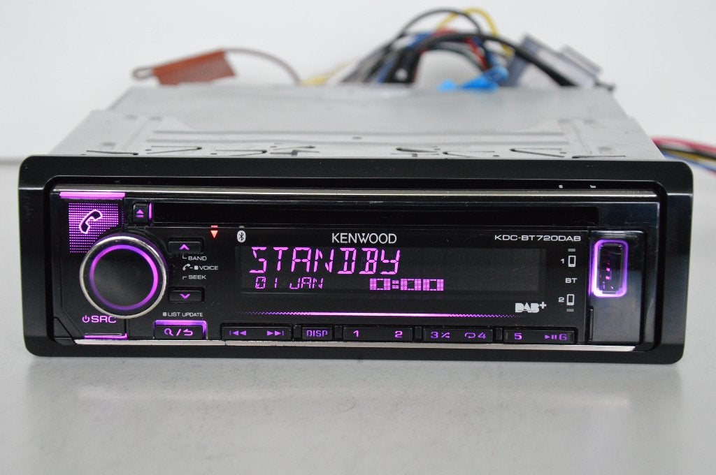KENWOOD  KDC-BT720DAB  MP3  AUX  USB  BLUETOOTH, Auto diversen, Autoradio's, Ophalen of Verzenden, Zo goed als nieuw