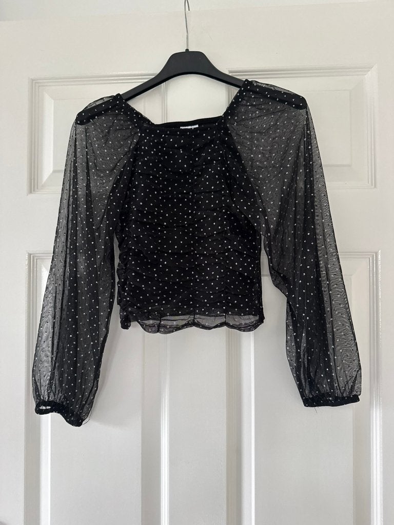 Top Zara met glimmertjes maat 140, Kinderen en Baby's, Meisje, Ophalen of Verzenden, Zo goed als nieuw, Zara