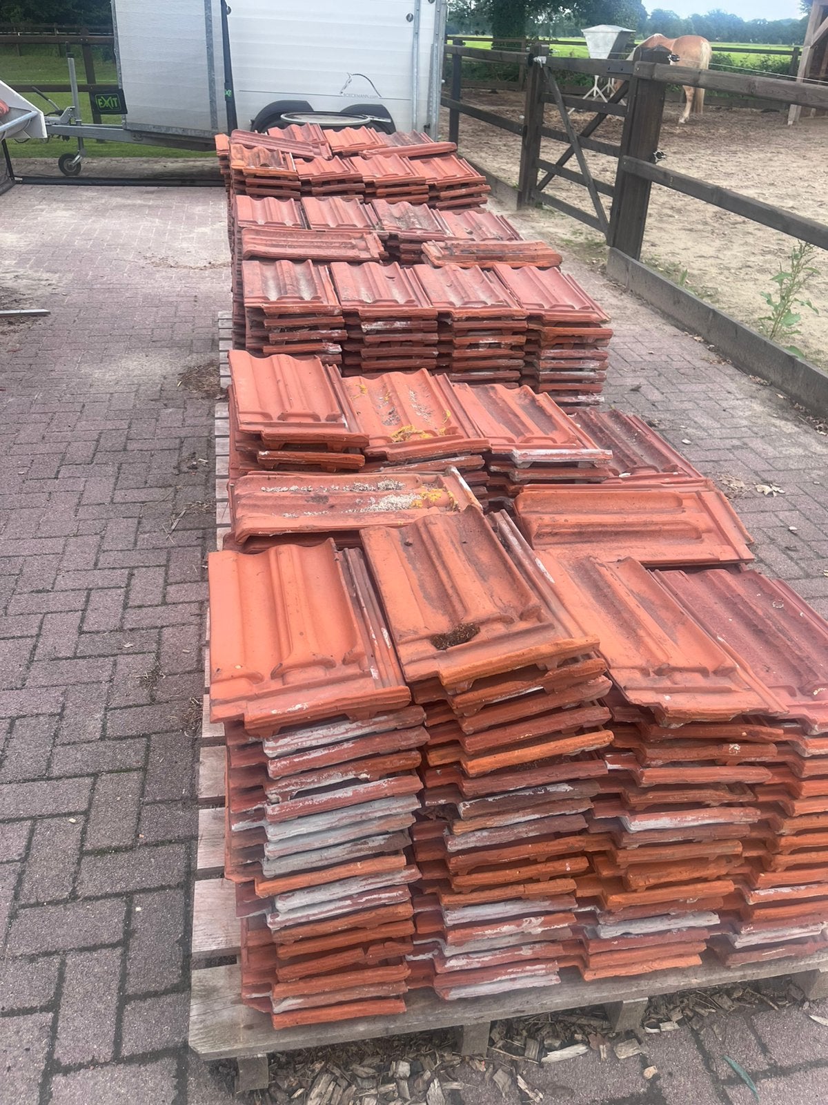 Partij Mulden dakpannen, Ophalen, Gebruikt, 15 m² of meer, Dakpannen