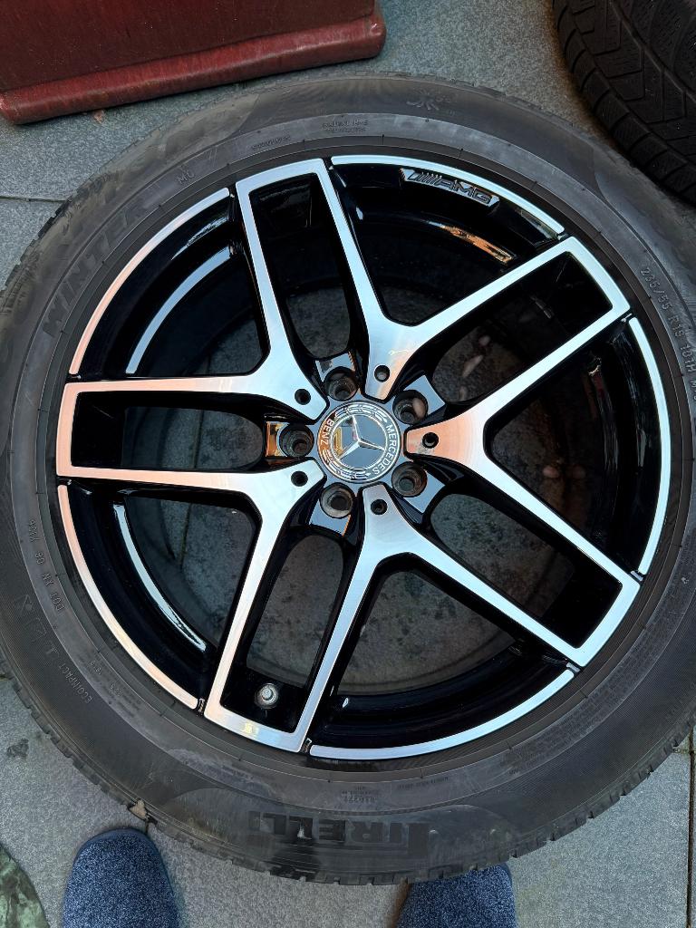 Amg alloy wheels, Auto-onderdelen, Gebruikt, Banden en Velgen, Winterbanden, 235 mm