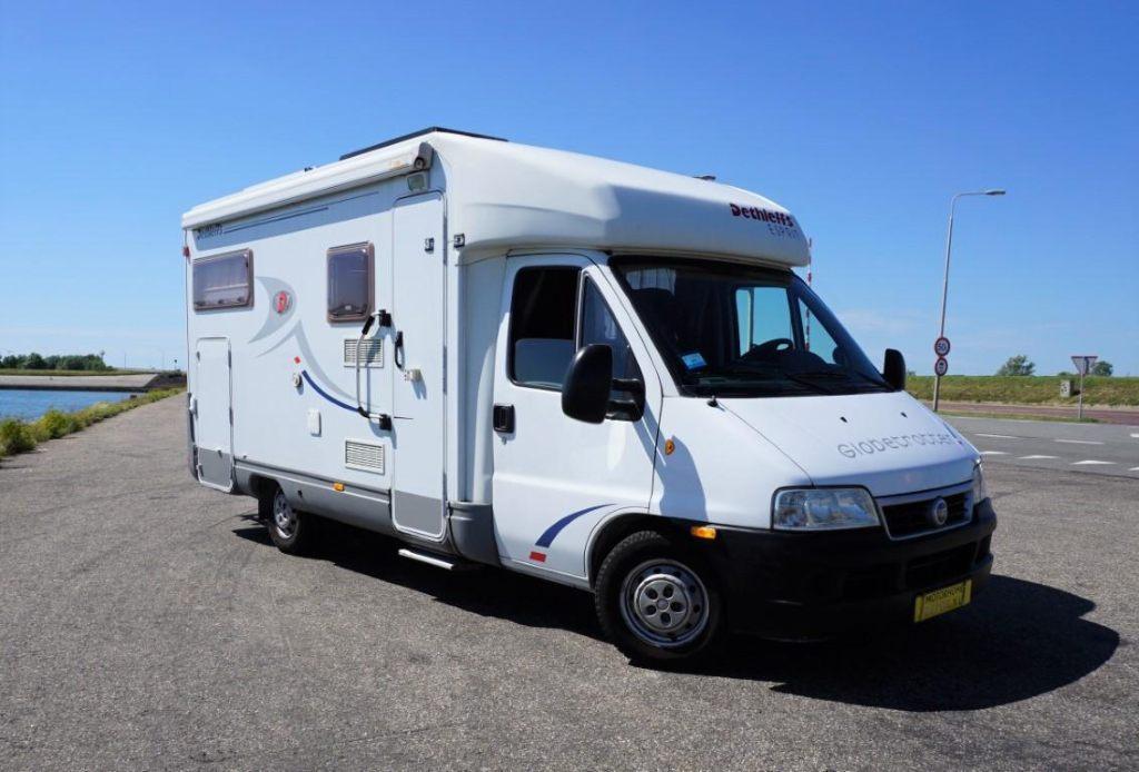 Camper Dethleffs Globetrotter Esprit, Ringverwarming, Fiat, 6 tot 7 meter, Reservewiel
