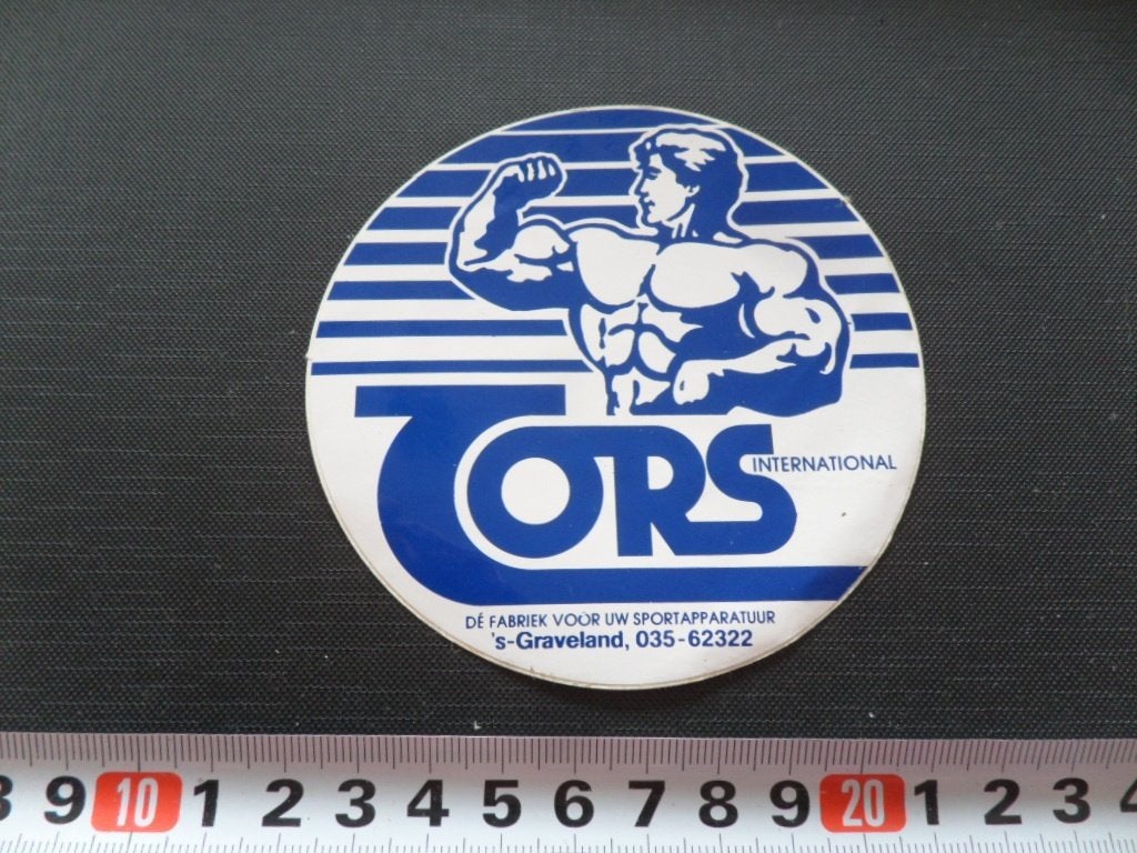 sticker 's-graveland CORS international sportapparatuur, Ophalen, Zo goed als nieuw