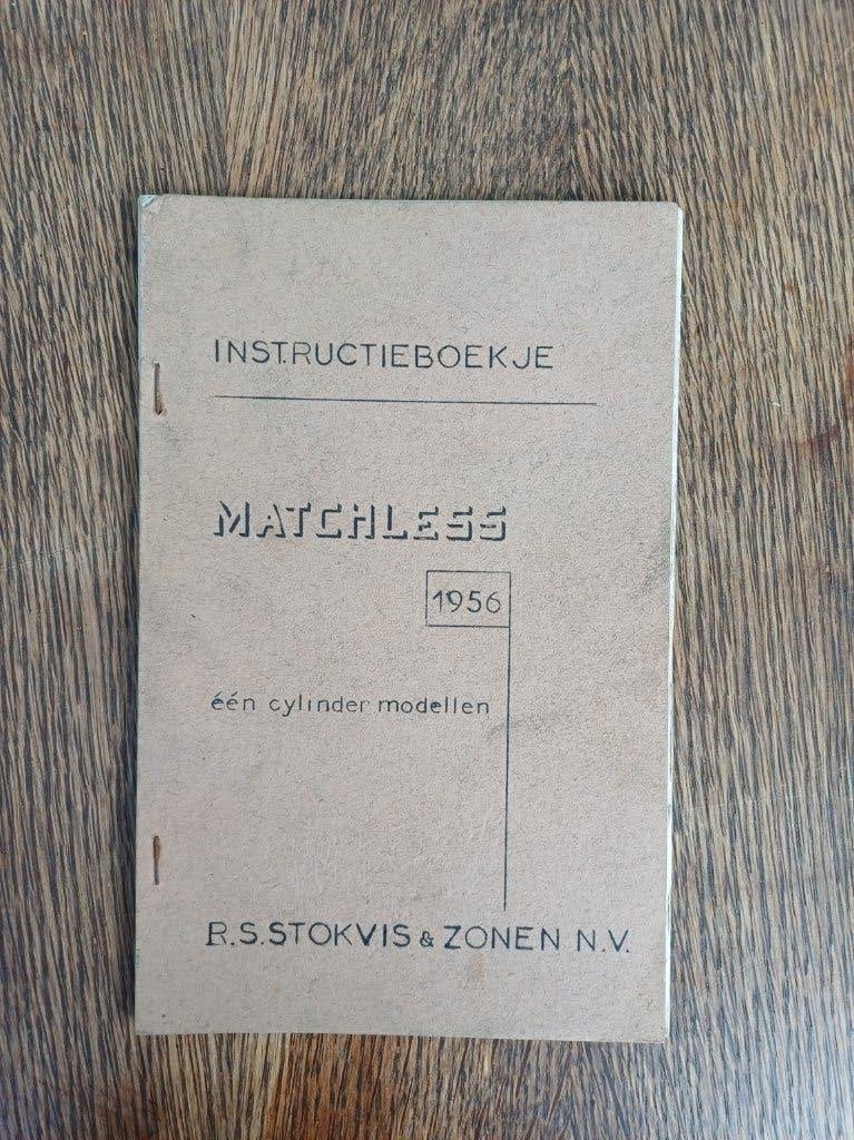 Matchless 1956 instructieboek NL Stokvis, Motoren, Ophalen of Verzenden, Overige merken
