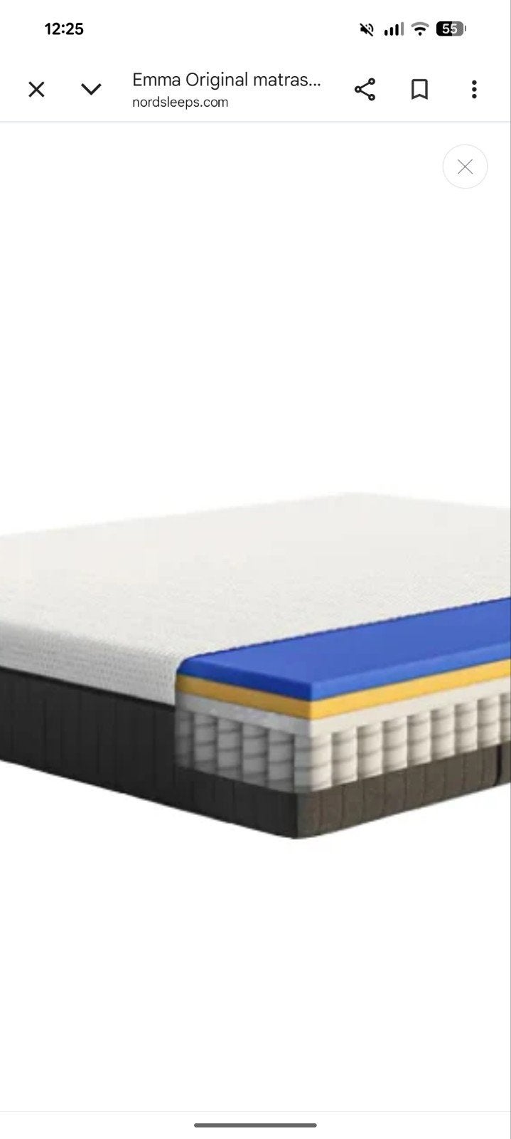 Emma Hybrid II Matras 180x200, Ophalen, Gebruikt, Tweepersoons, Matras
