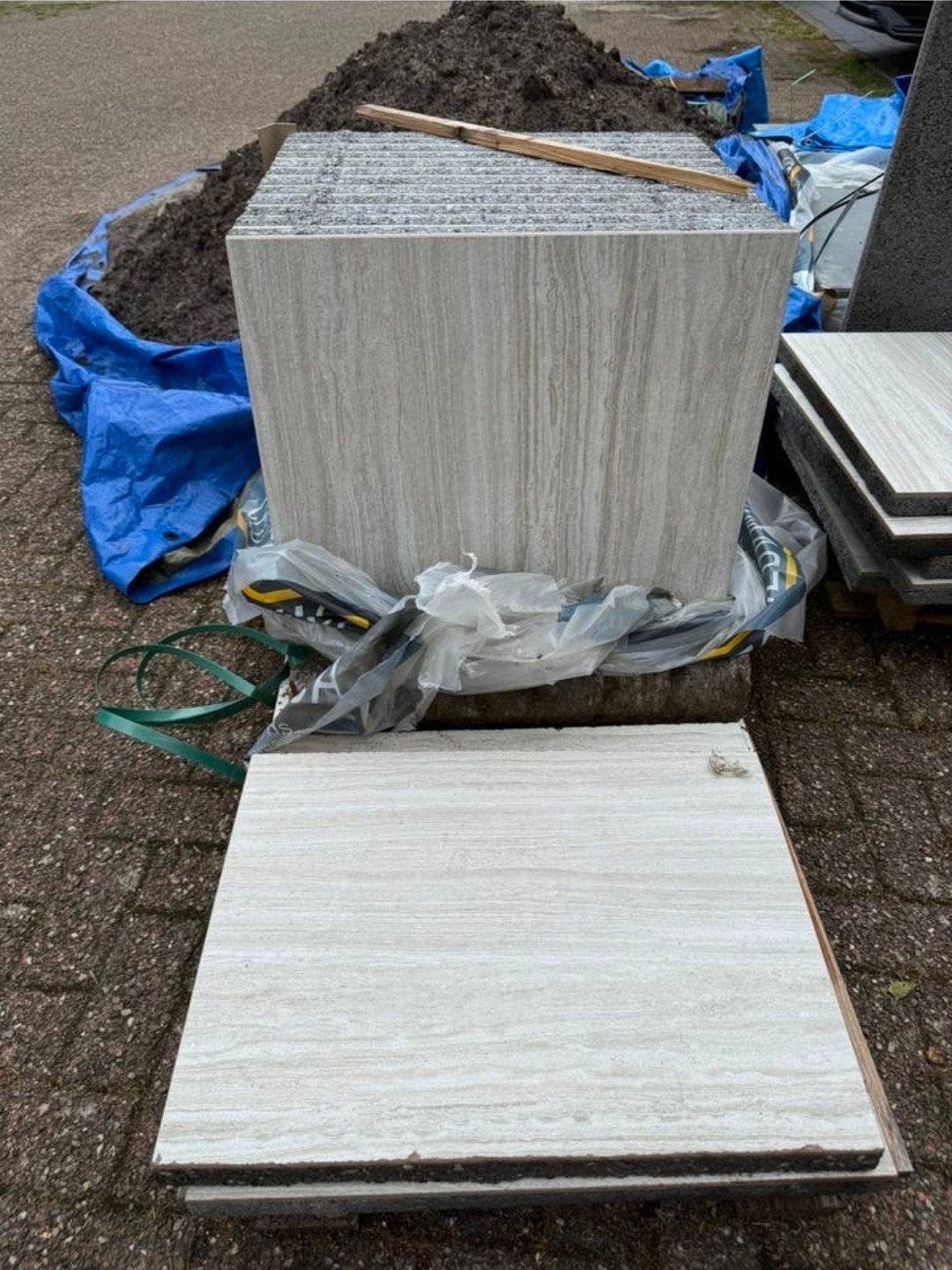 Keramische tegel: MBI GeoCeramica Filo terrastegels 60x60x4, Ophalen of Verzenden, Nieuw