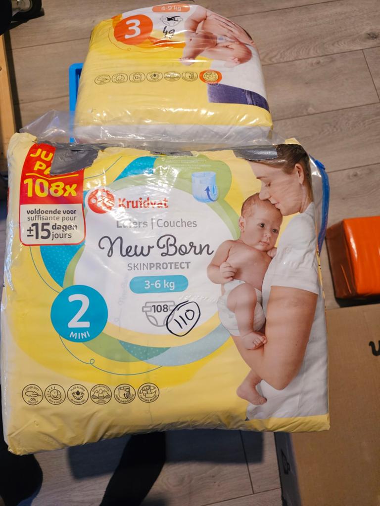 Kruidvat luiers maat 2 en 3 - open verpakkingen, Ophalen of Verzenden