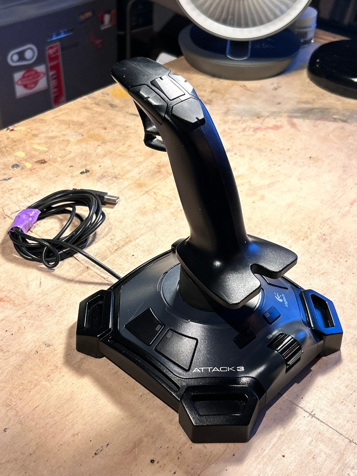 Logitech Attack3 Joystick, Computers en Software, Joysticks, Verzenden, Gebruikt