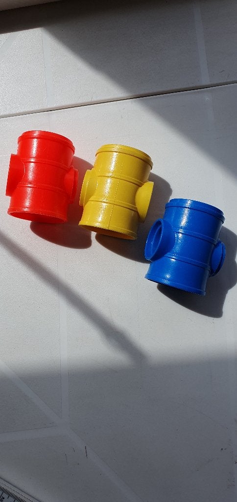 3 Vintage fisherprice sesamstraat tube barrels en haspel, Ophalen of Verzenden, Zo goed als nieuw, Overige typen