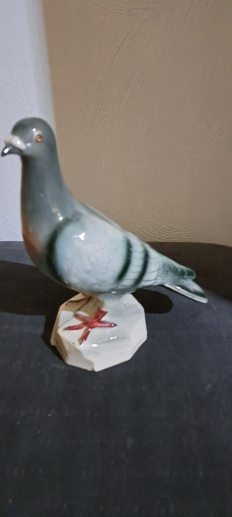 Vintage Porseleinen Duif Beeldje - Decoratief, Ophalen, Gebruikt