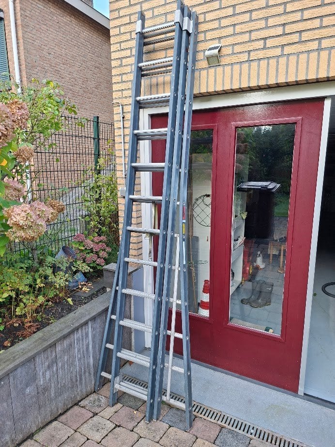 ladder, Ophalen, Gebruikt, Opvouwbaar of Inschuifbaar, 4 meter of meer